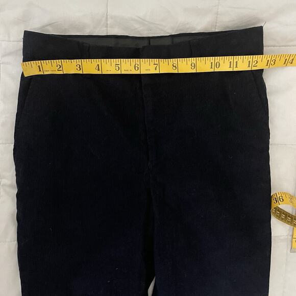 B By Brooks Brothers Pants Boy Size 12 Corduroy Classic Fit Navy Blue Preppy - Picture 3 of 7